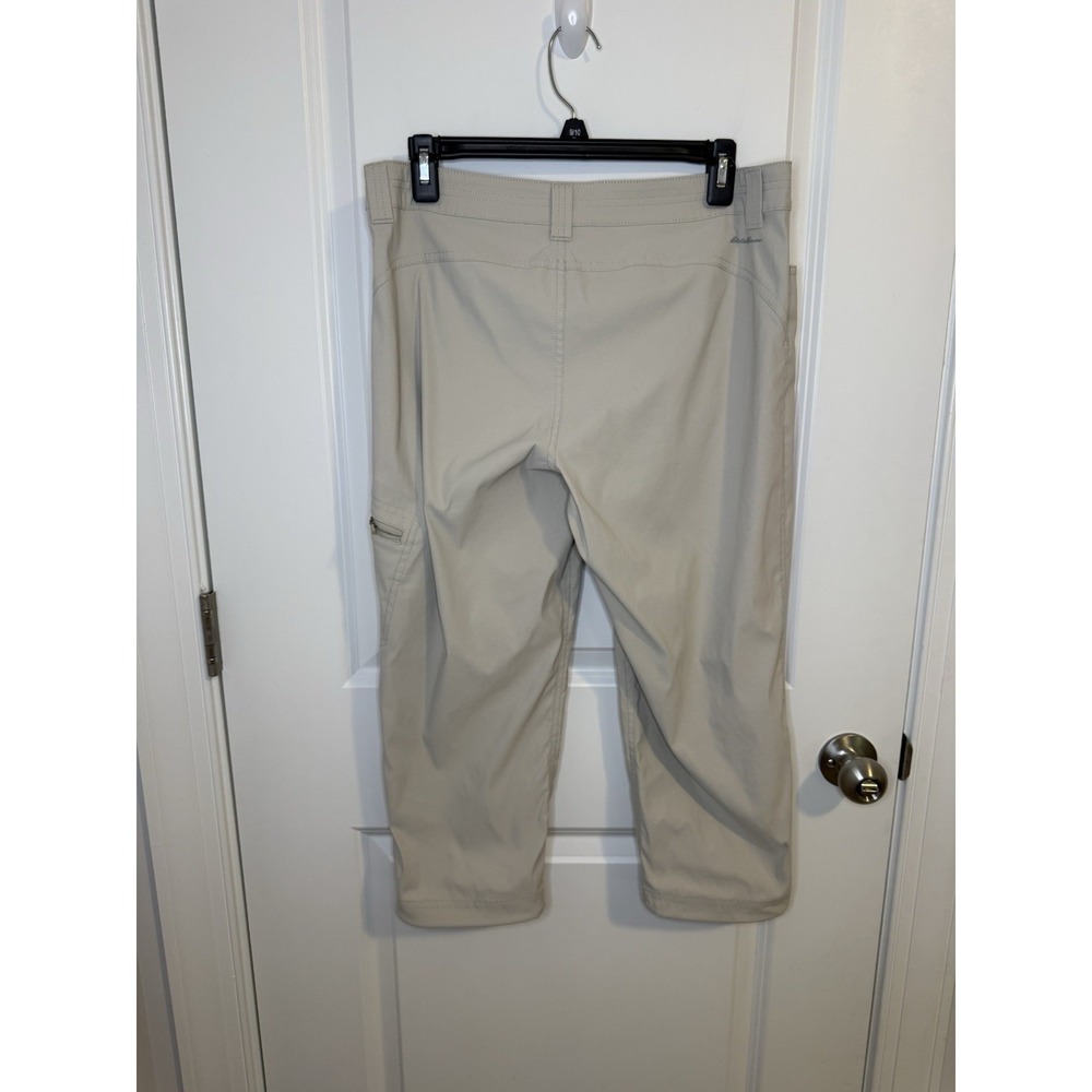 Eddie Bauer First Ascent Guide Pro Capri Pants Pumice Hiking Womens Size 8 Khaki - Picture 6 of 12